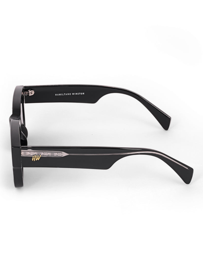 Black wayfarer mens sunglasses