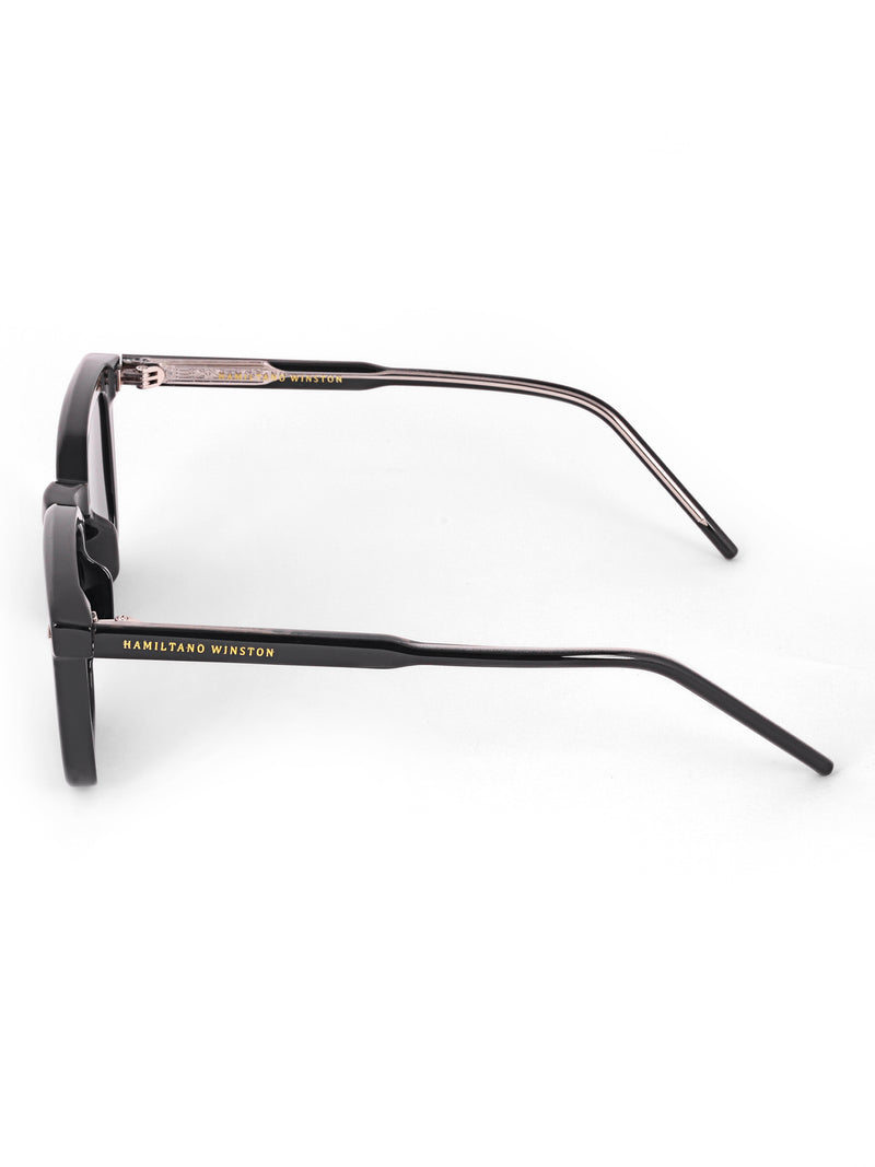 Black wayfarer mens sunglasses