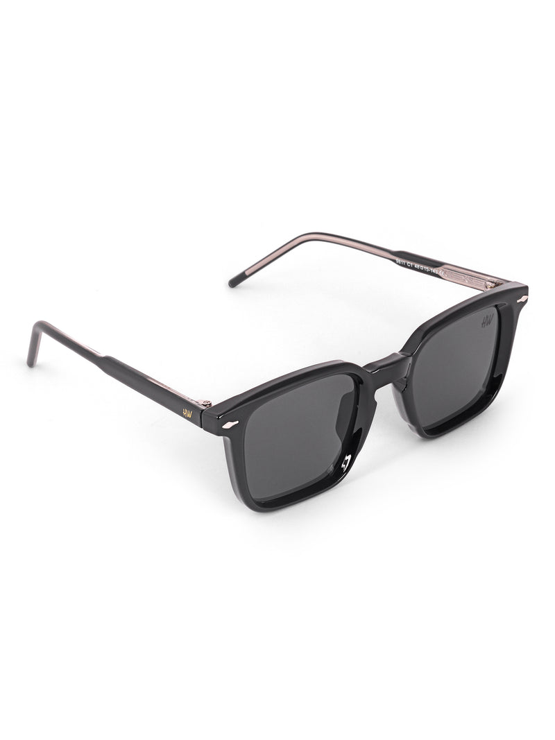 Black wayfarer mens sunglasses