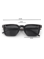 Black wayfarer mens sunglasses