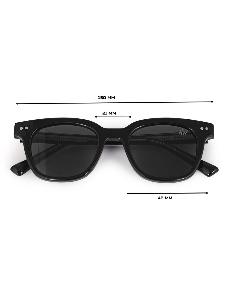 Black womens wayfarer sunglasses