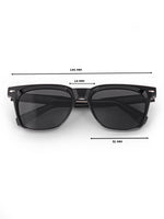 Black wayfarer mens sunglasses