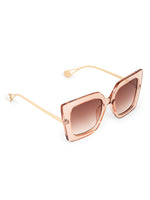 Peach oversize womens sunglasses