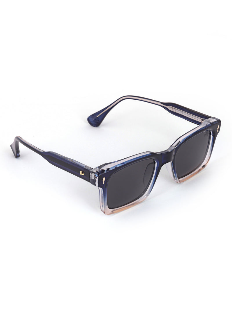 Blue wayfarer mens sunglasses