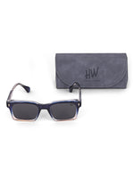 Blue wayfarer mens sunglasses