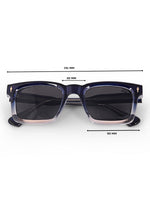 Blue wayfarer mens sunglasses