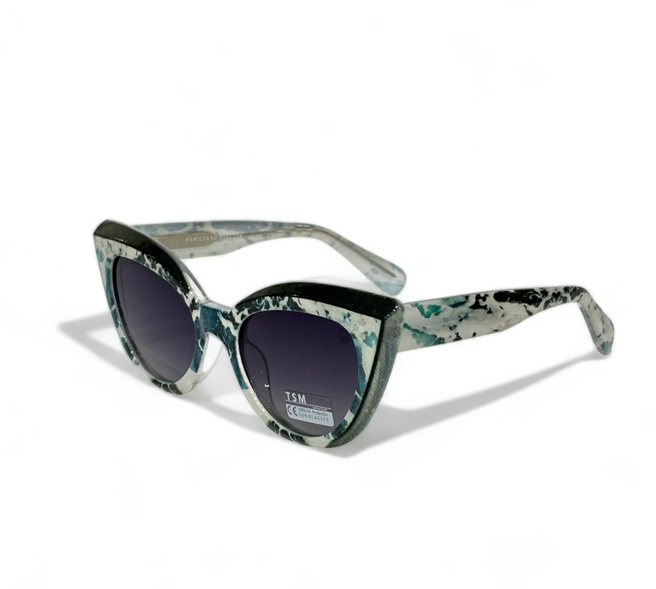 UV Protected Women Cat Eye Sunglasses Black