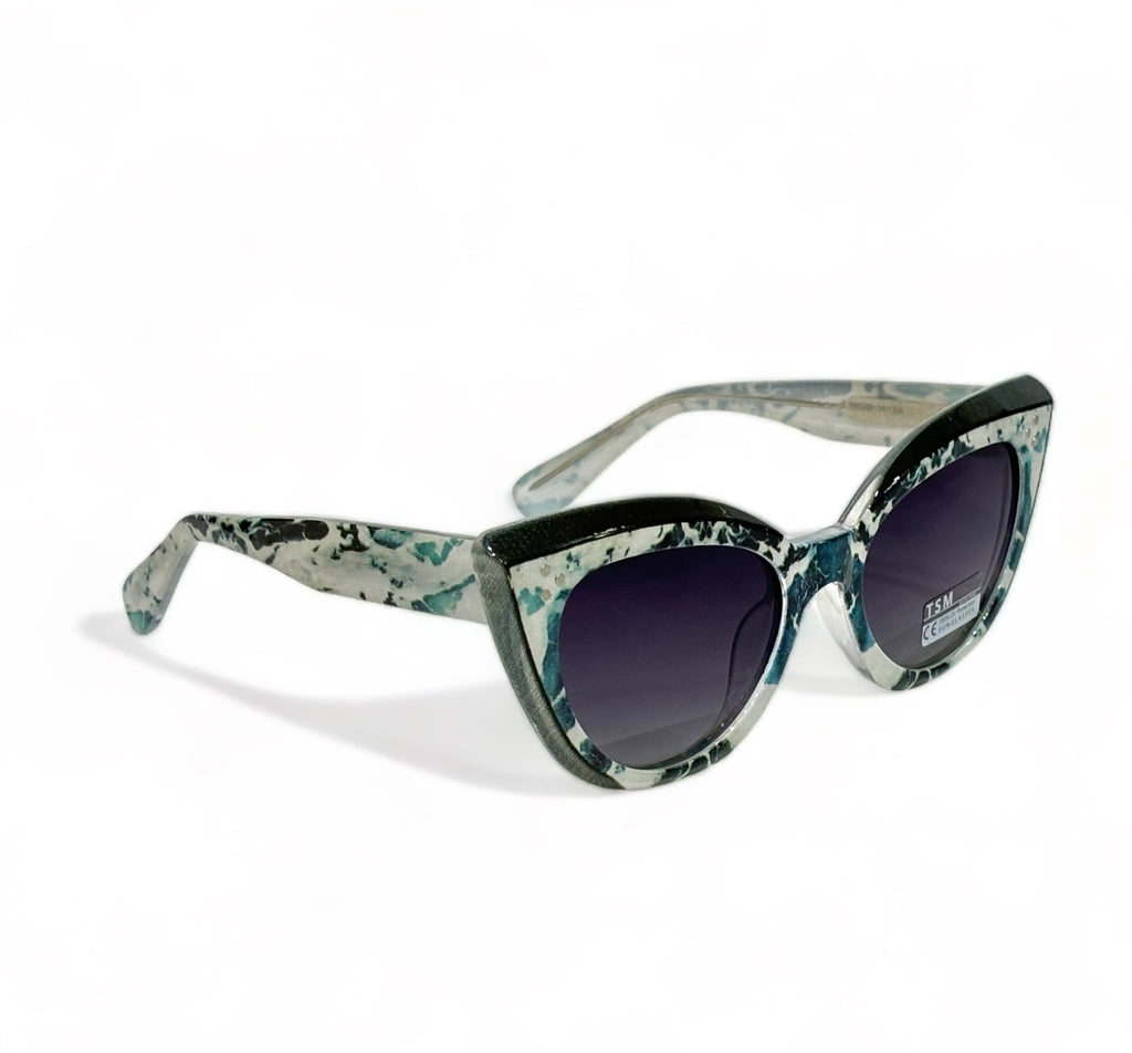 UV Protected Women Cat Eye Sunglasses Black