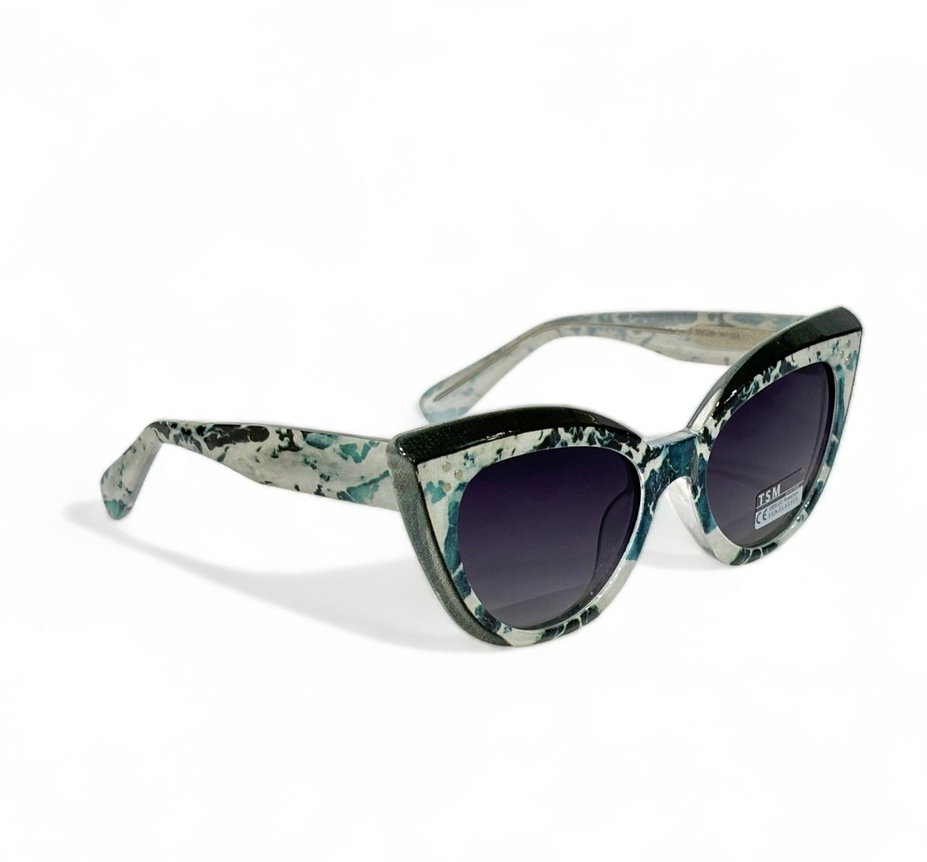 UV Protected Women Cat Eye Sunglasses Black