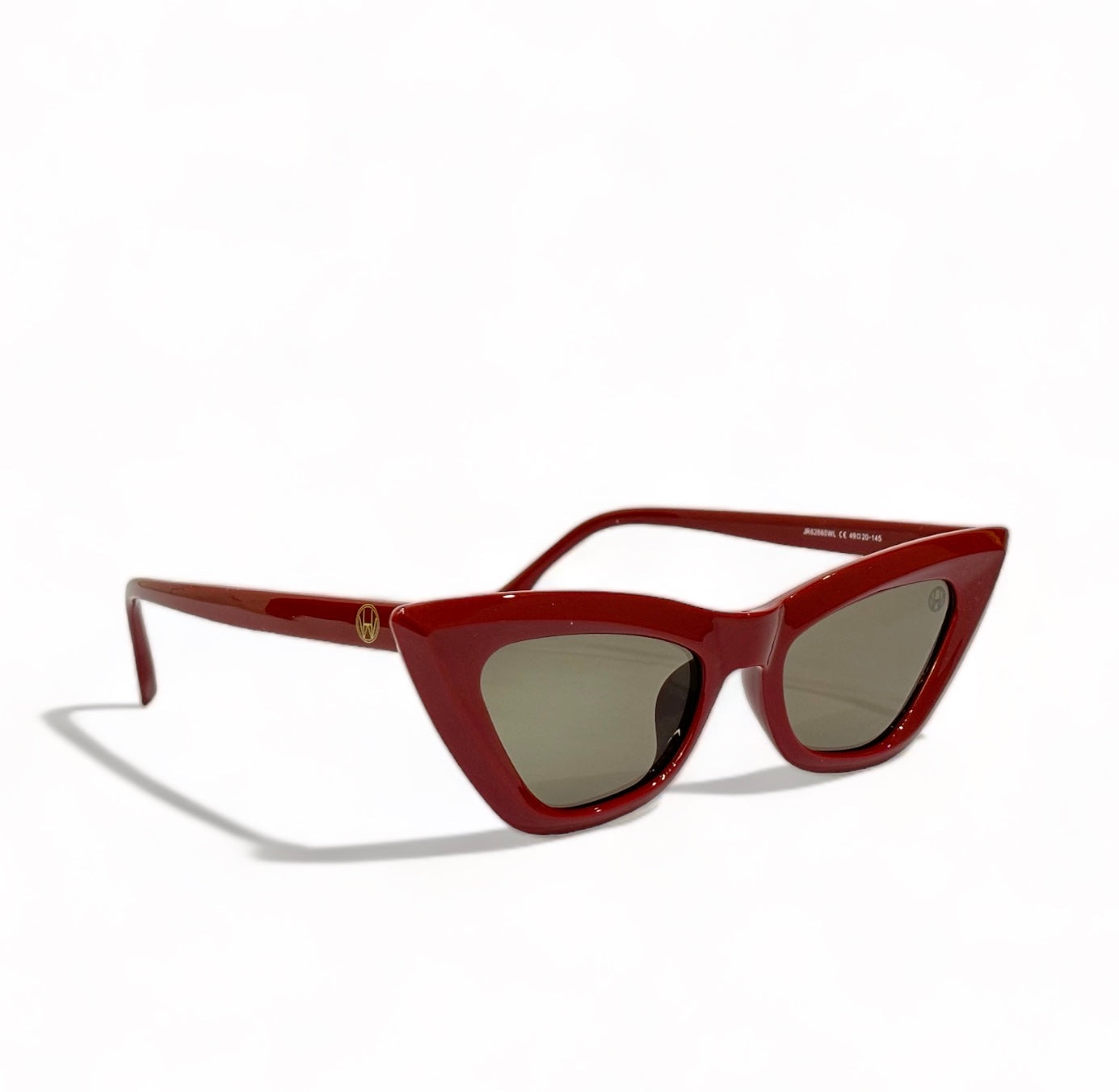 Women UV Protected Cat Eye Sunglasses Red