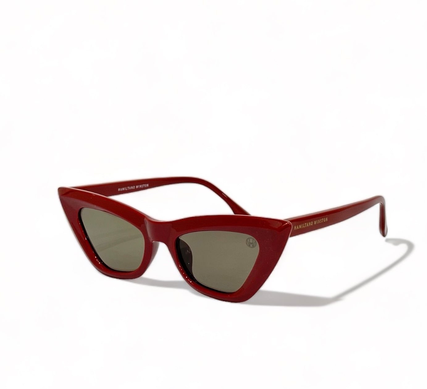 Women UV Protected Cat Eye Sunglasses Red