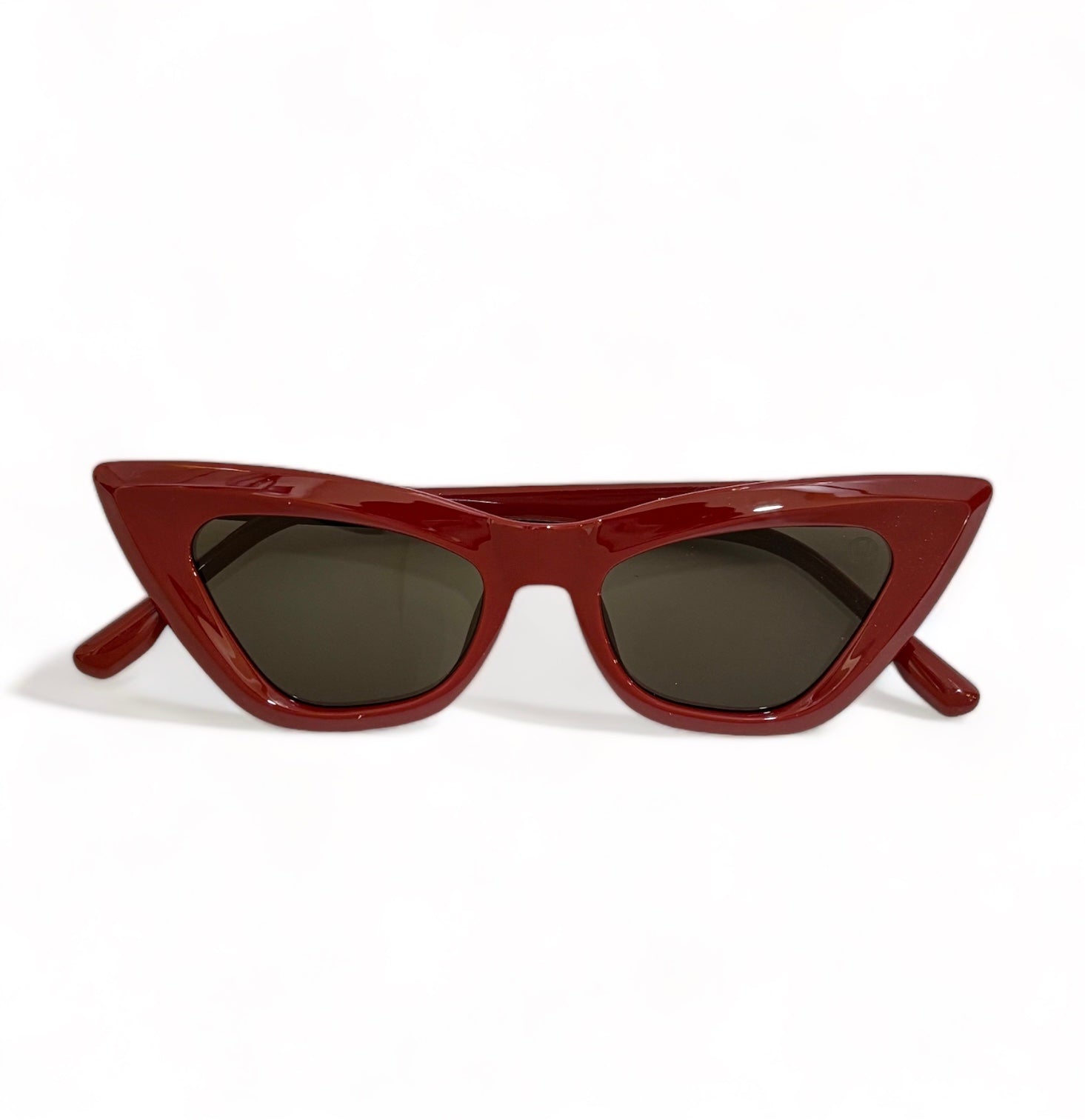 Women UV Protected Cat Eye Sunglasses Red