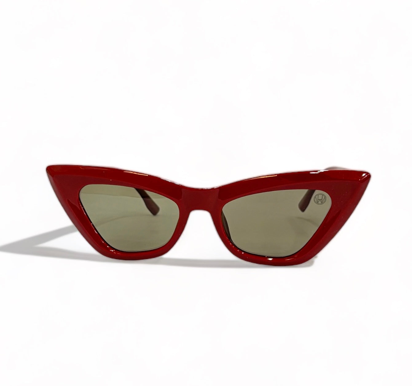Women UV Protected Cat Eye Sunglasses Red