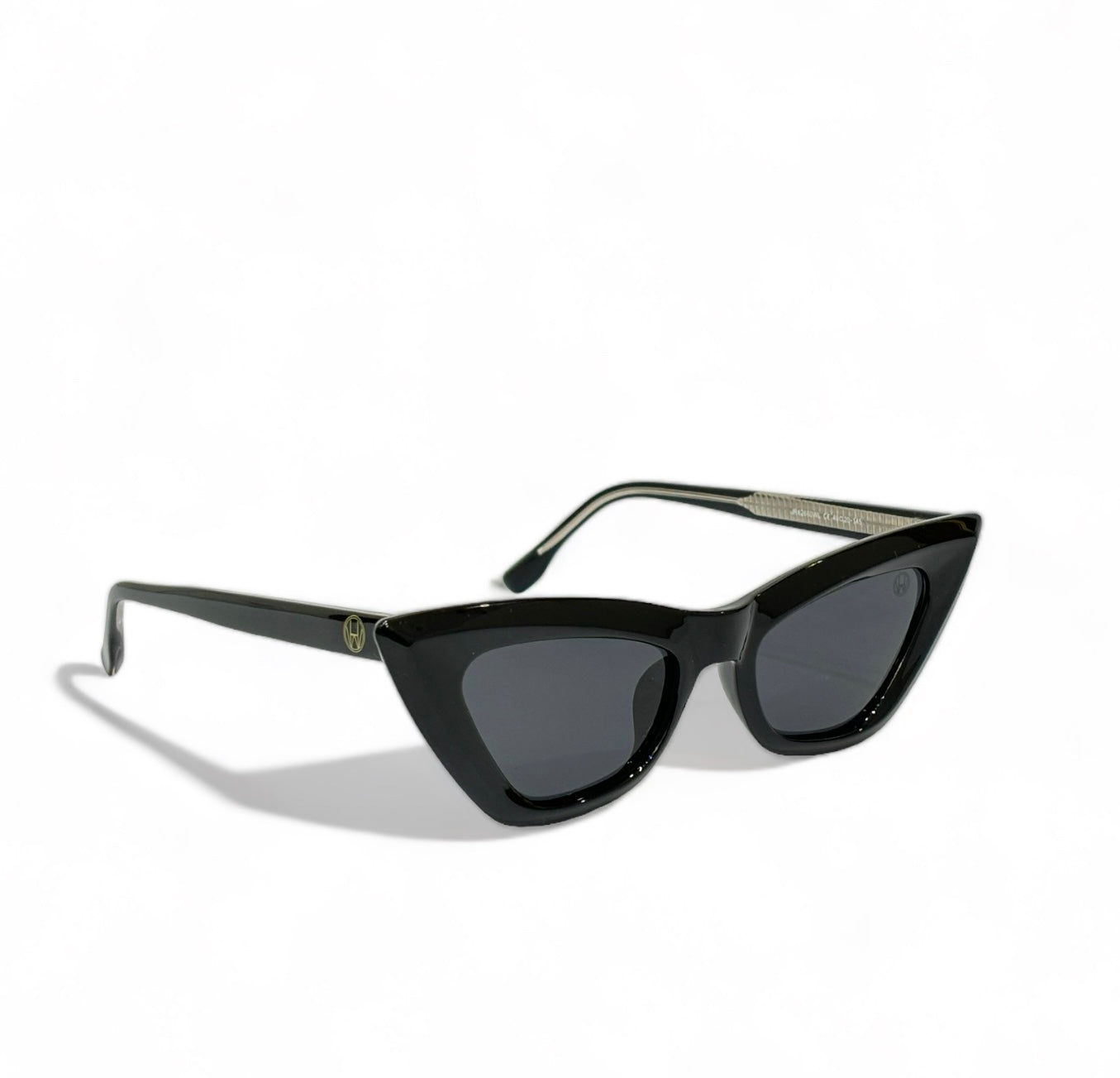 Women UV Protected Cat Eye Sunglasses Black