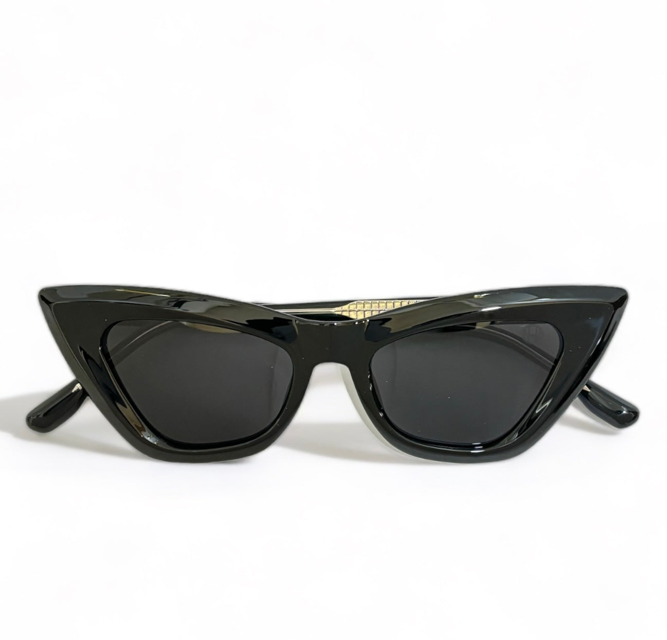 Women UV Protected Cat Eye Sunglasses Black
