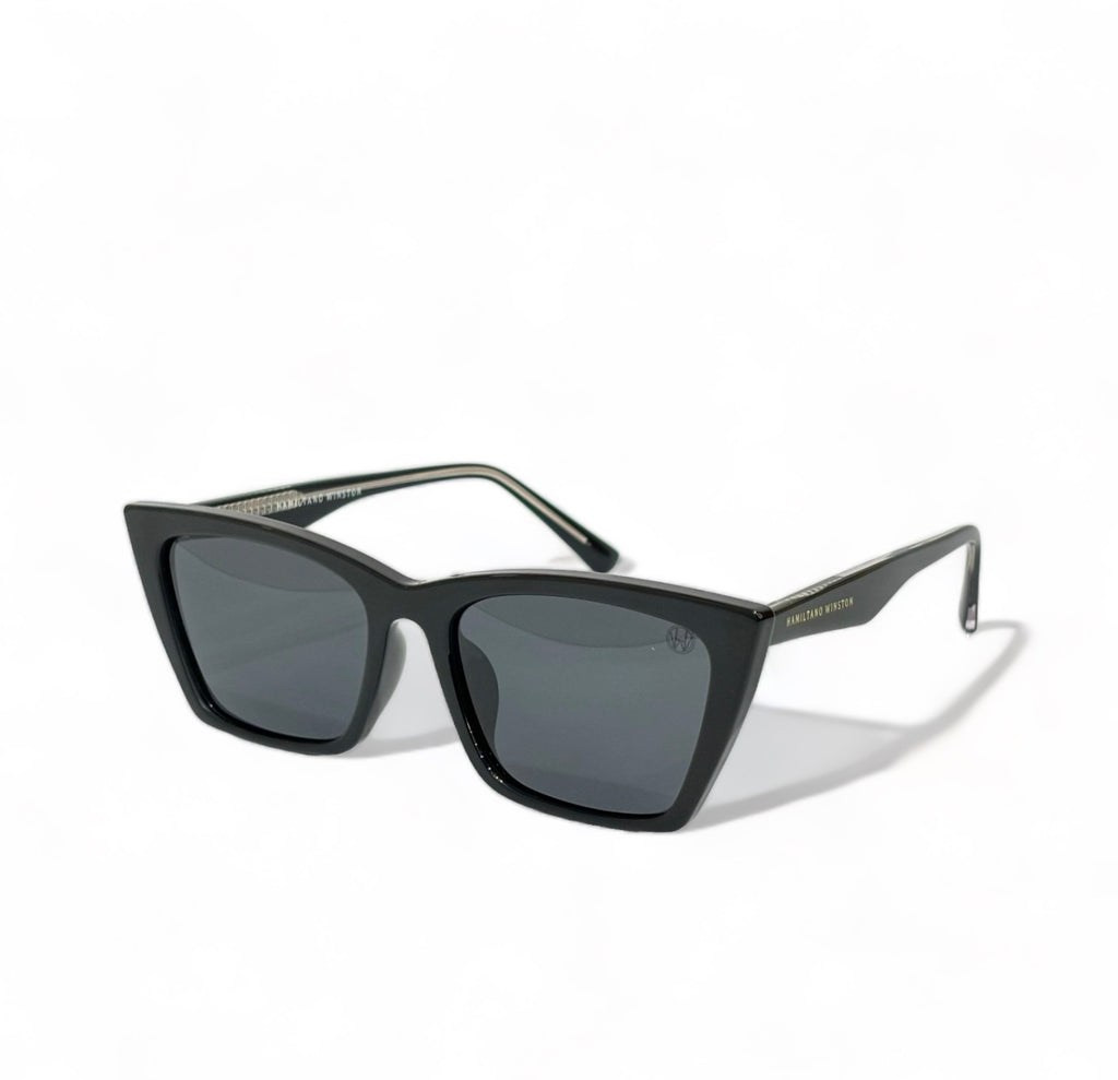 Women UV Protected Cat Eye Sunglasses Black
