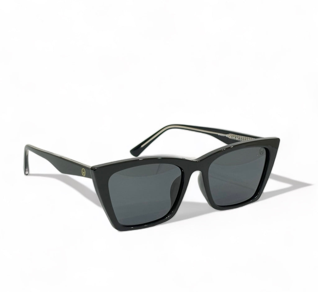 Women UV Protected Cat Eye Sunglasses Black