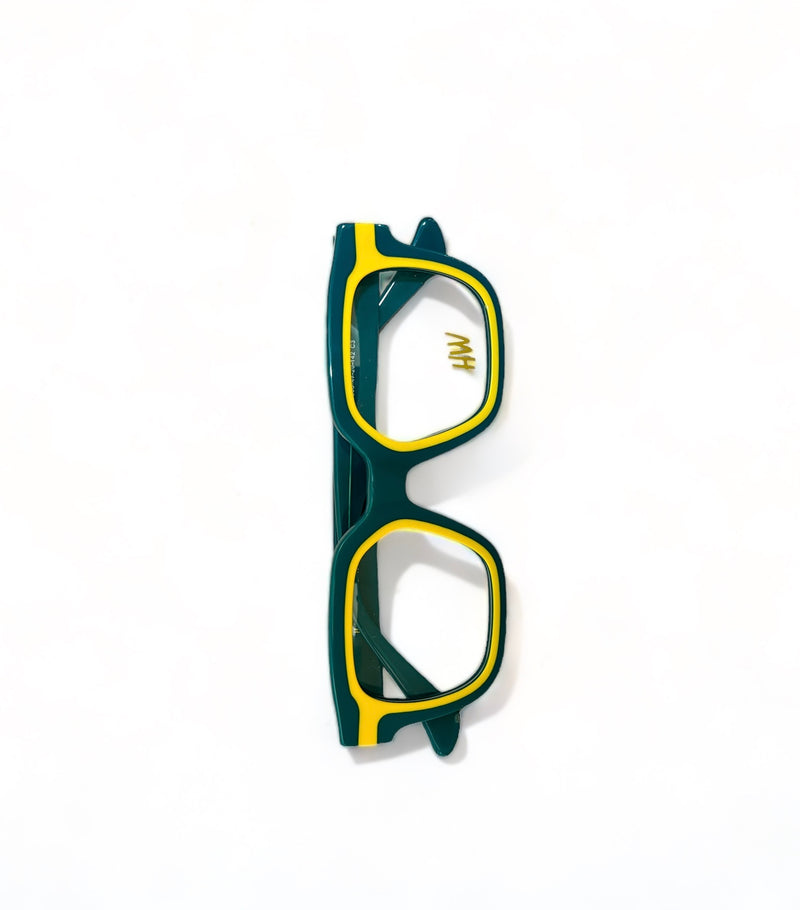 HW basic green wayfarer men's optical