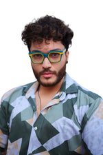 HW basic green wayfarer men's optical