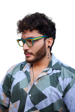 HW basic green wayfarer men's optical