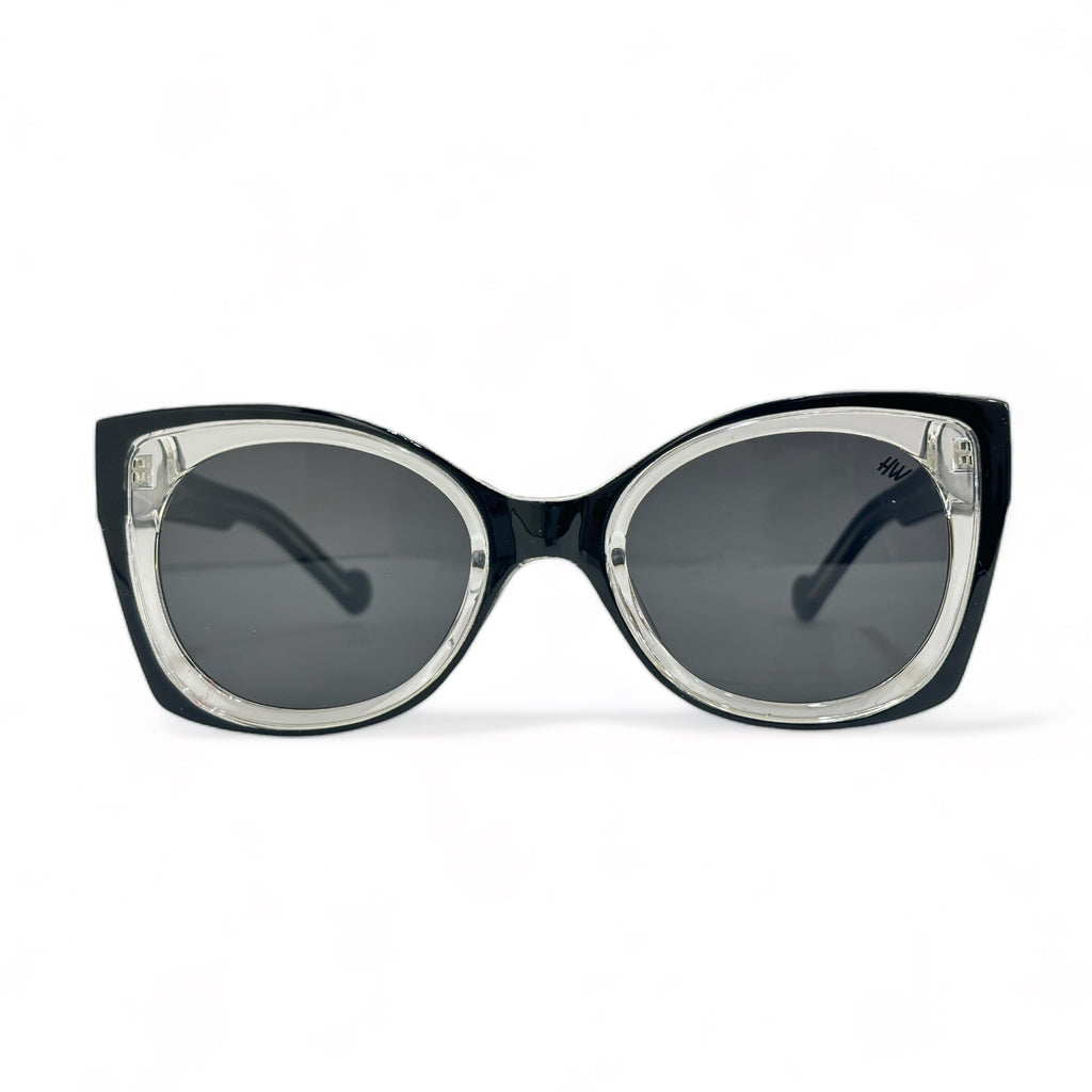 Women UV Protected Cat Eye Sunglasses Black