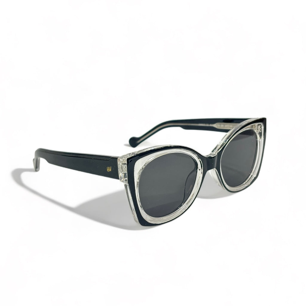 Women UV Protected Cat Eye Sunglasses Black