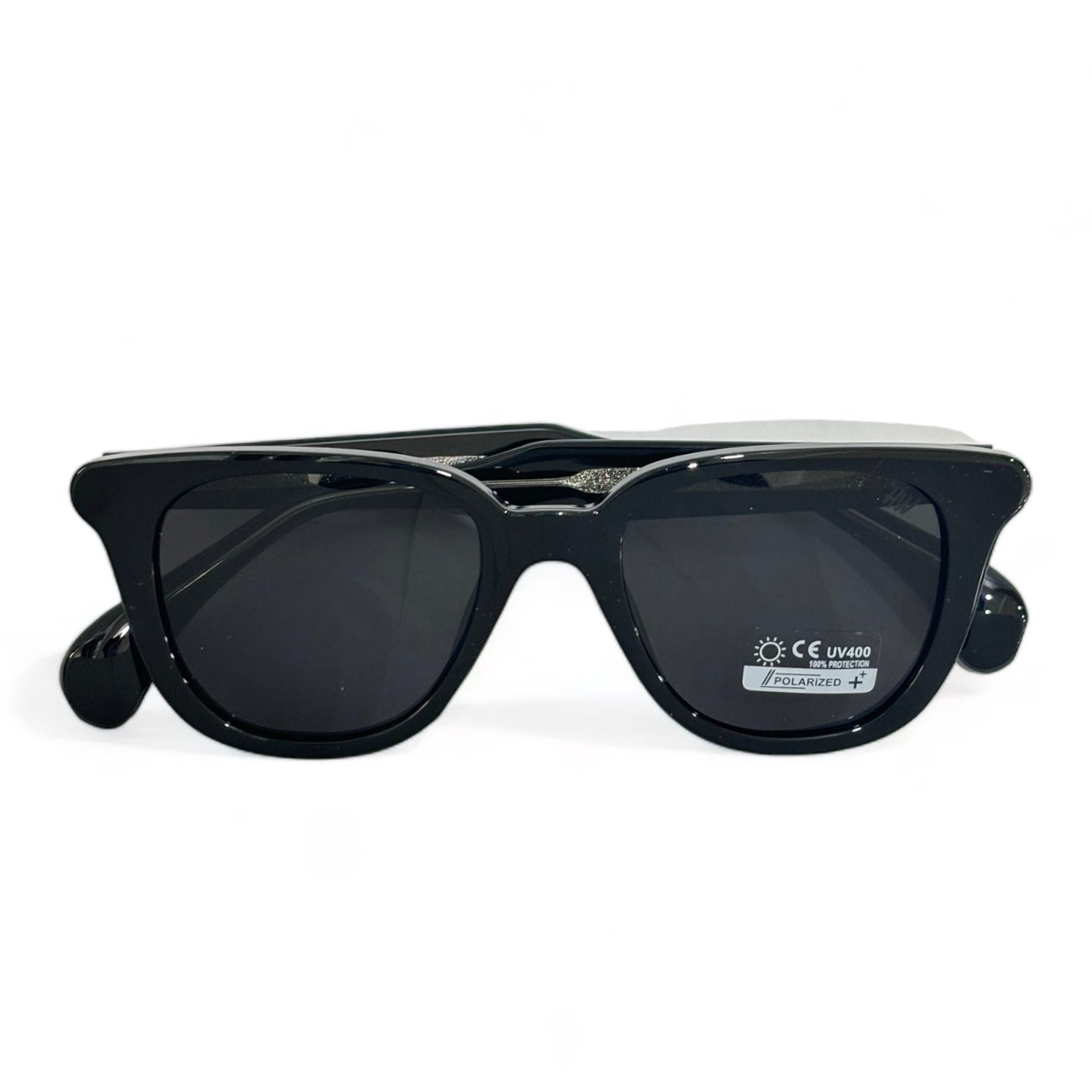 Women UV Protected Acetate Wayfarer Sunglasses Black
