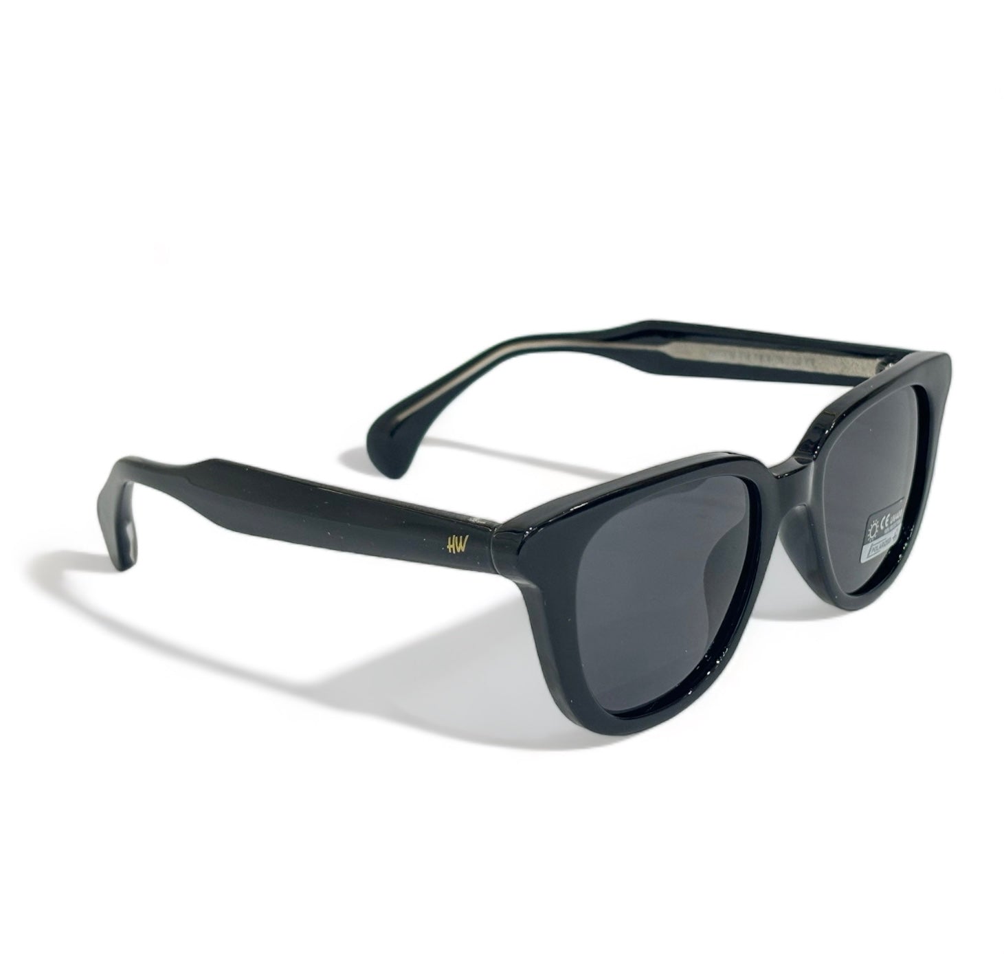 Women UV Protected Acetate Wayfarer Sunglasses Black