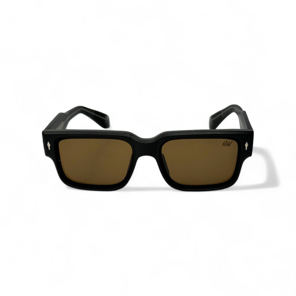 Men Wayfarer Rectangular UV Protected Sunglasses Brown
