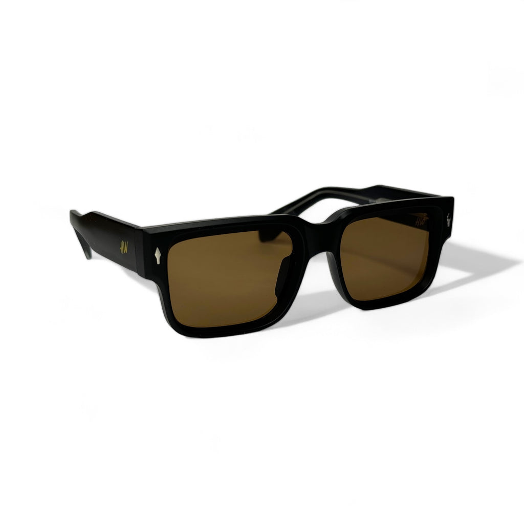 Men Wayfarer Rectangular UV Protected Sunglasses Brown