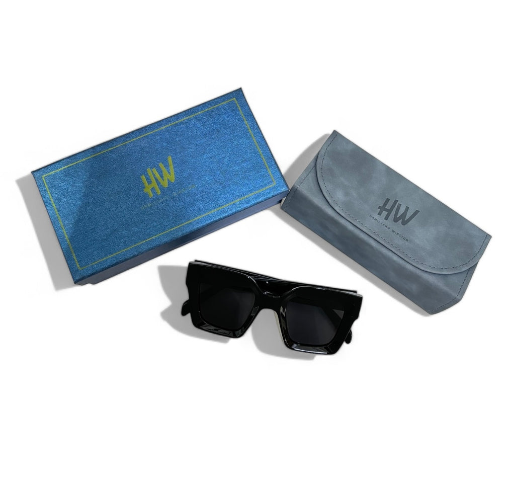 Oversize Square UV Protected Women Sunglasses Black