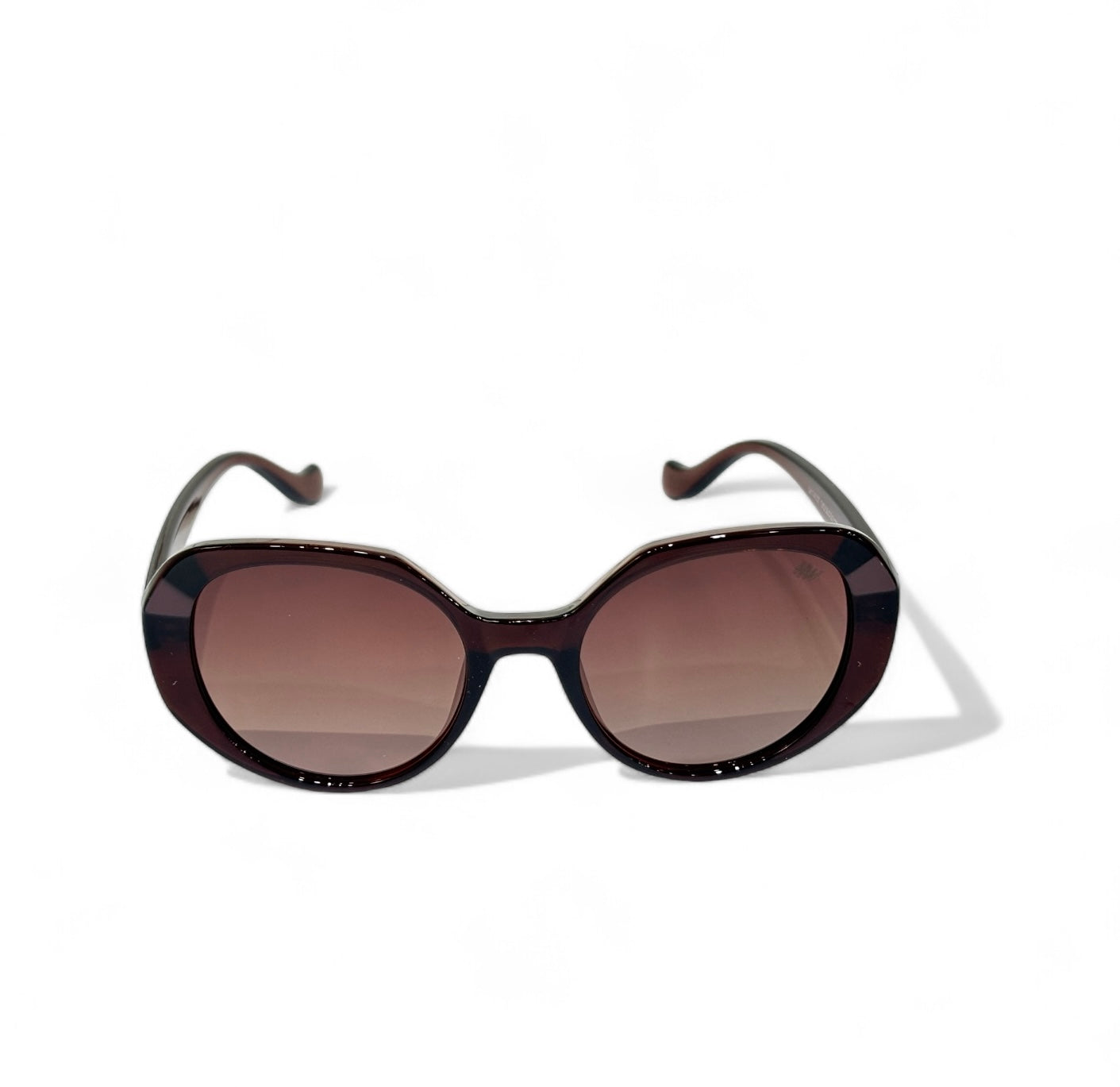 Women UV Protected Cat Eye Sunglasses Brown