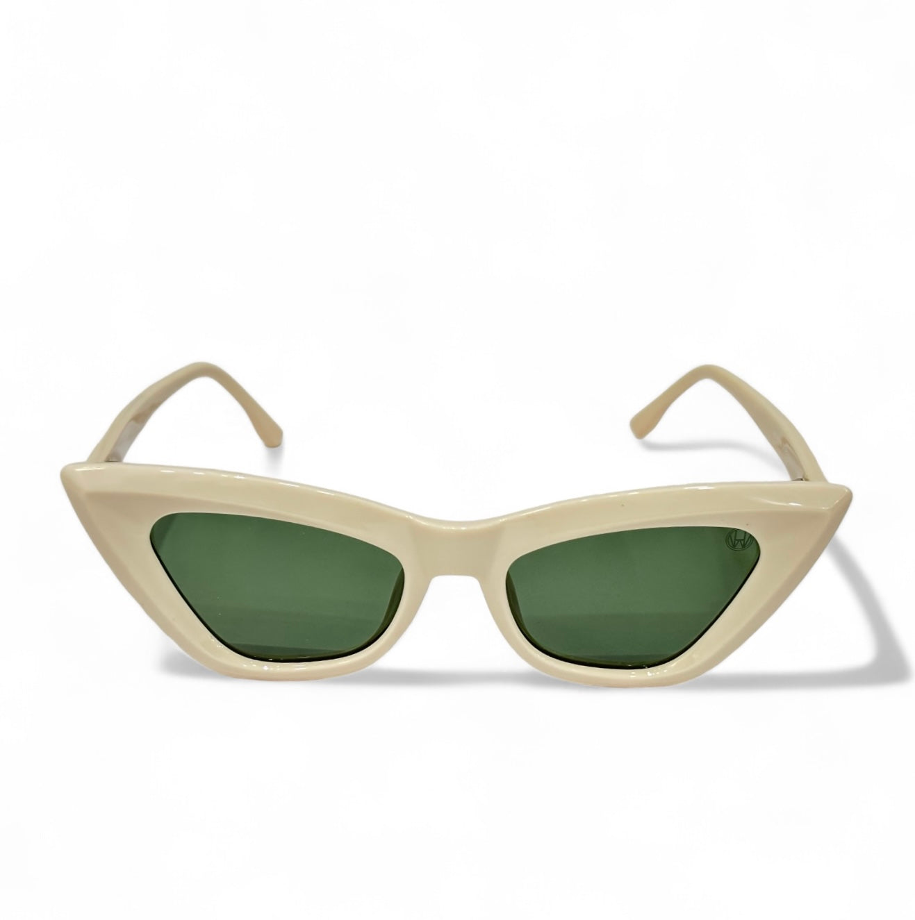 Women UV Protected Cat Eye Sunglasses White