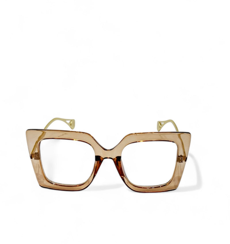 HW peach oversized womens optical