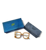 HW peach oversized womens optical