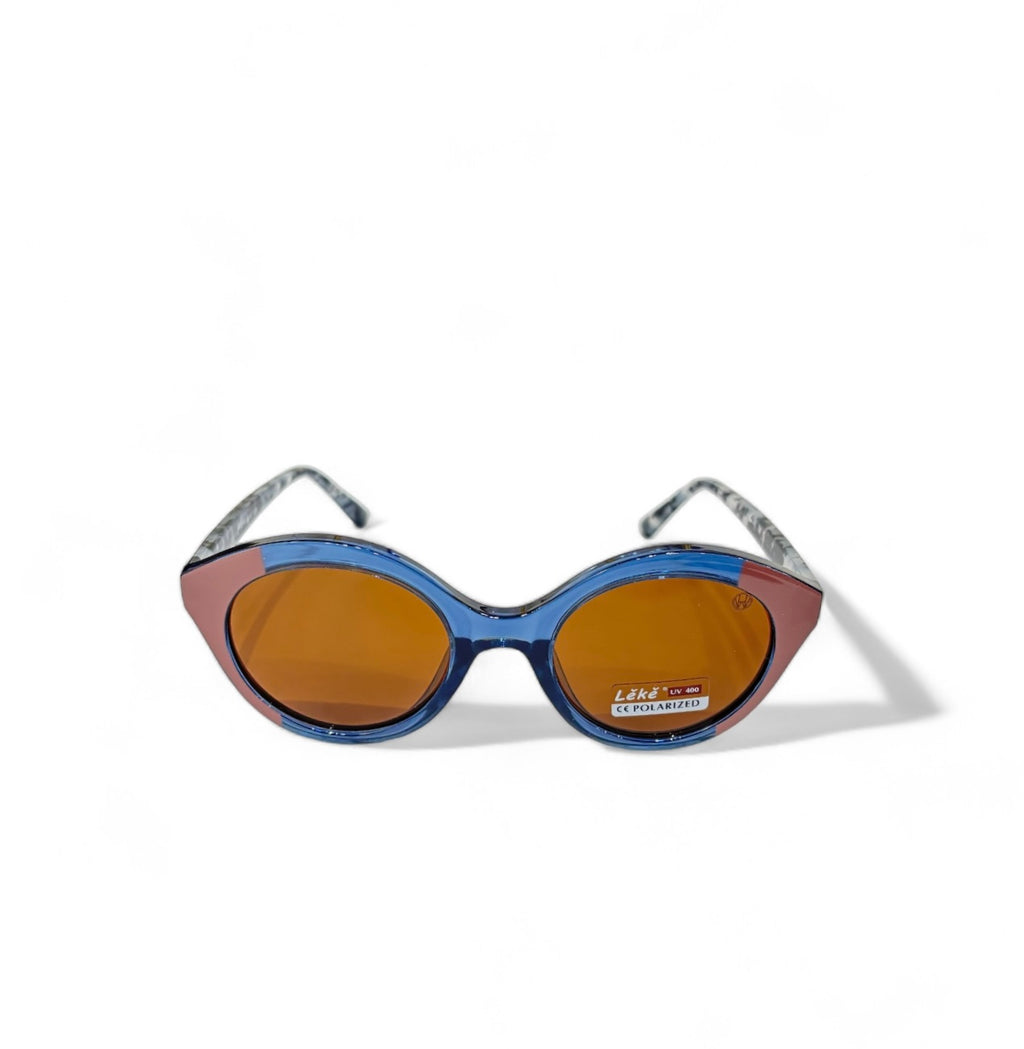 Women UV Protected Cat Eye Sunglasses Brown