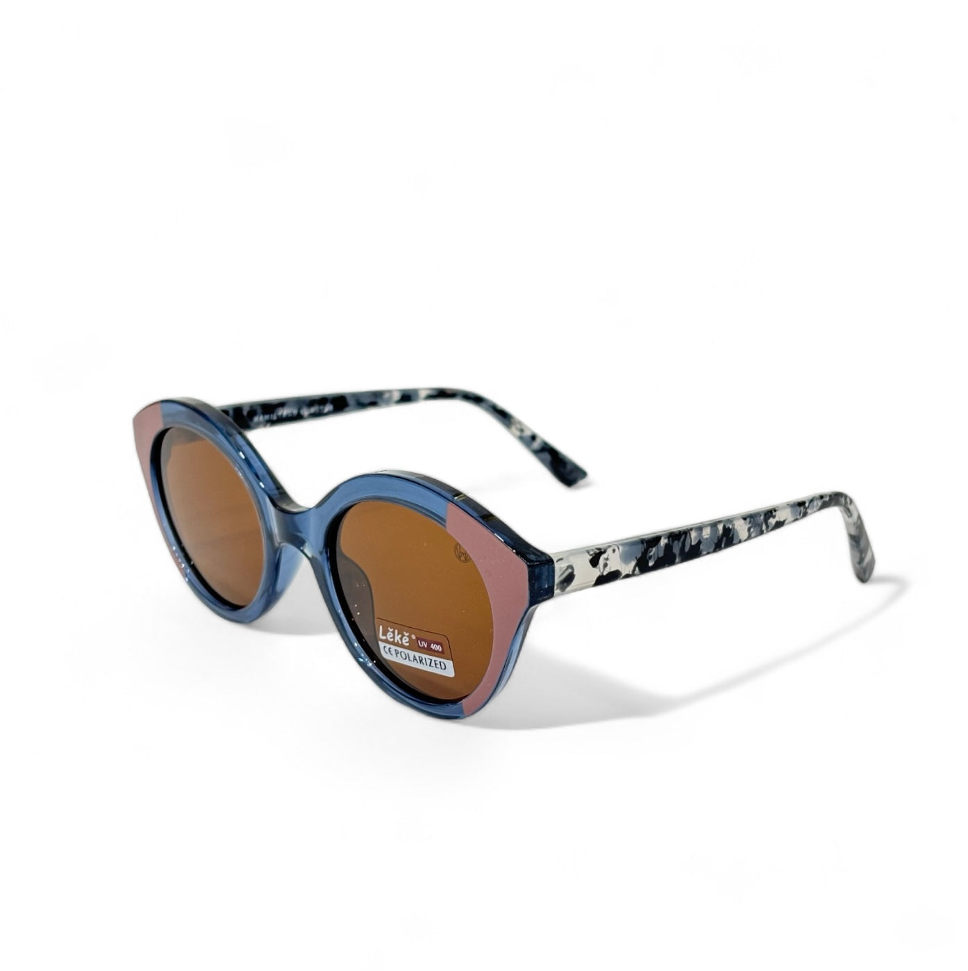 Women UV Protected Cat Eye Sunglasses Brown