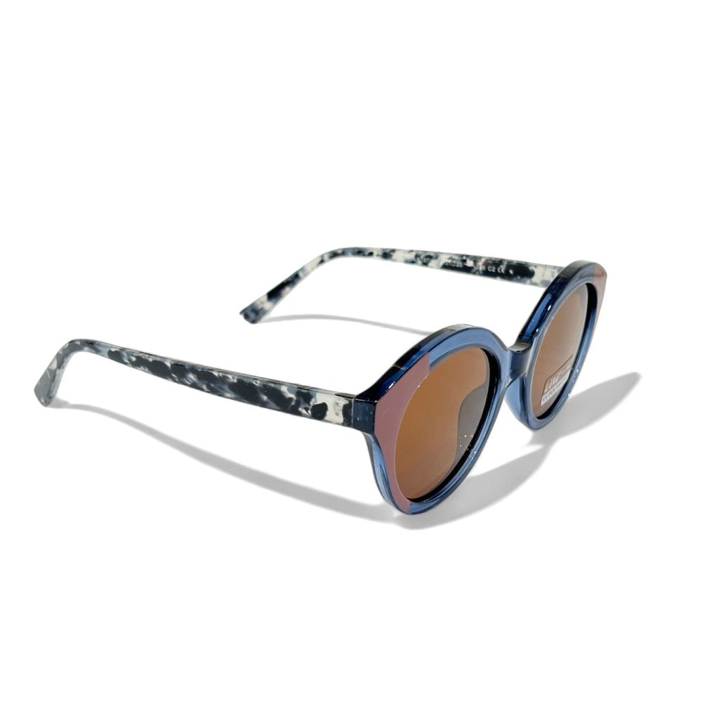 Women UV Protected Cat Eye Sunglasses Brown