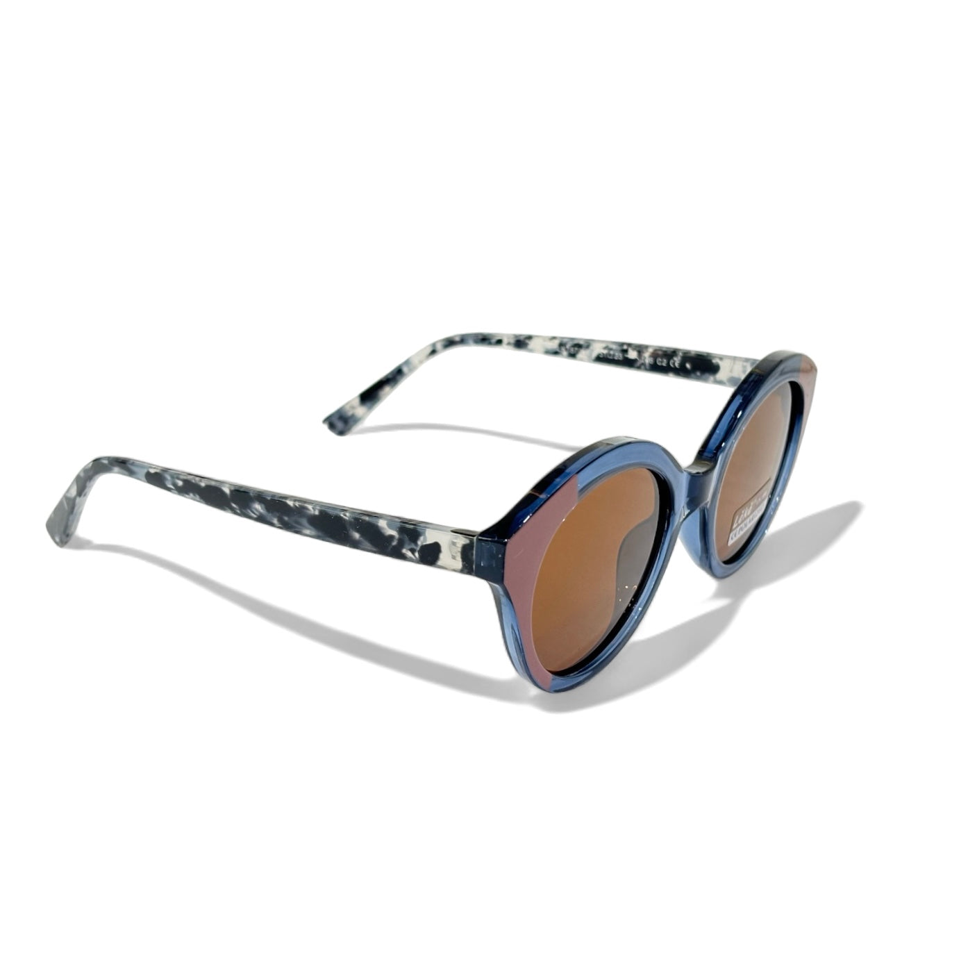 Women UV Protected Cat Eye Sunglasses Brown