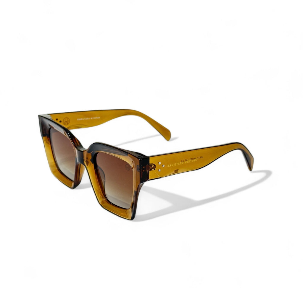 Oversize Square Women UV Protected Sunglasses Brown