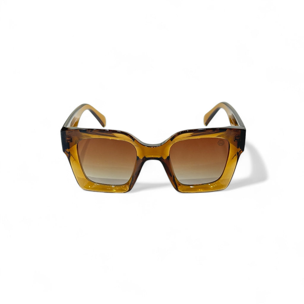 Oversize Square Women UV Protected Sunglasses Brown
