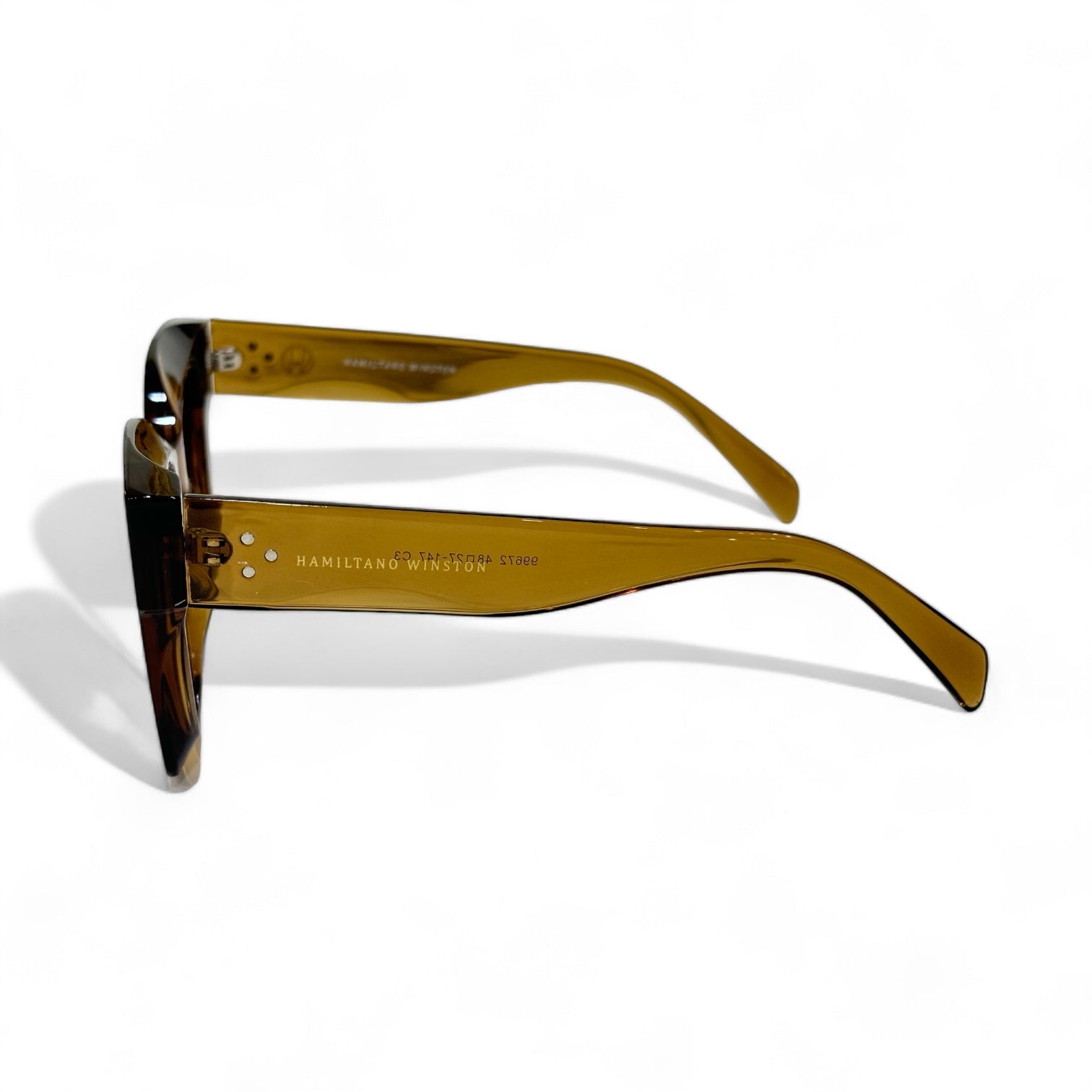 Oversize Square Women UV Protected Sunglasses Brown
