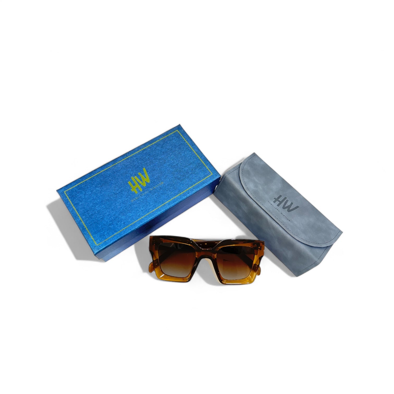 Oversize Square Women UV Protected Sunglasses Brown