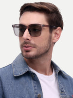 Grey wayfarer mens sunglasses