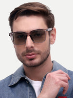Grey wayfarer mens sunglasses