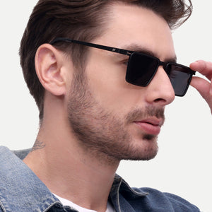 Black mens wayfarer sunglasses