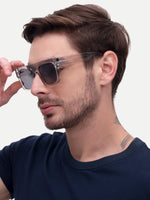 Grey wayfarer mens sunglasses