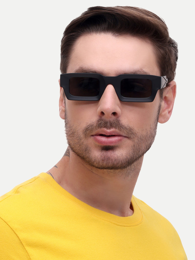 Matt black mens wayfarer mens sunglasses