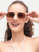 Womens hexagon sunglasses