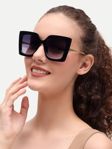 Womens oversize black sunglasses